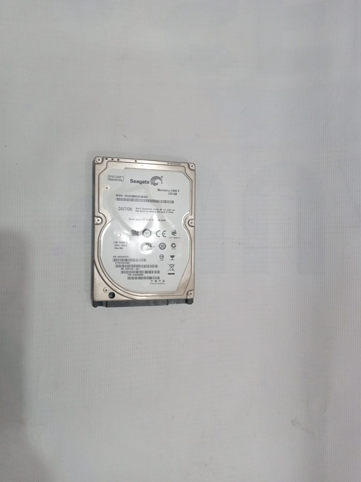 HDD Seagate 320 GB Kesehatan 100%