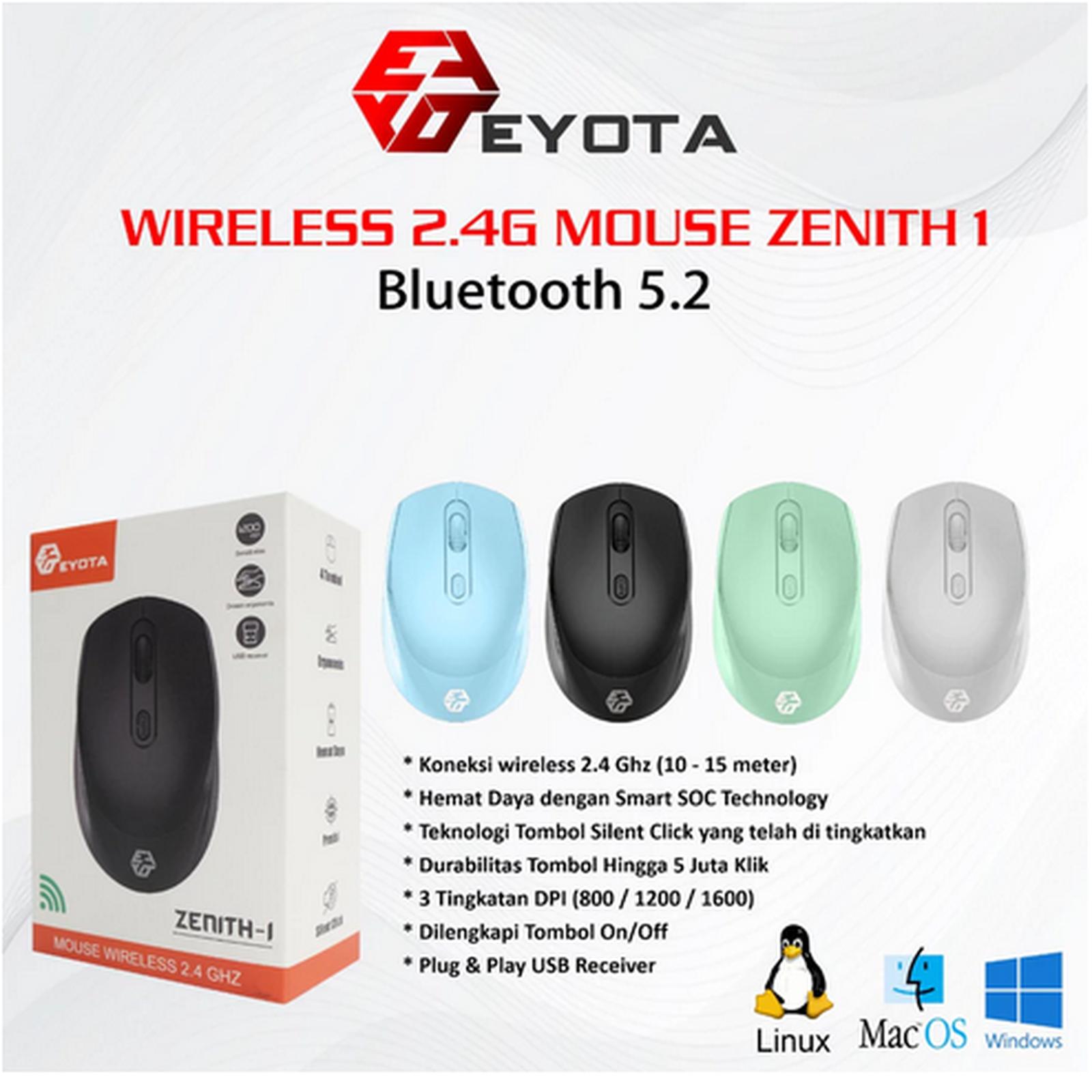 Eyota Mouse Wireless Zenith Silent Click optical mouse zenith 1